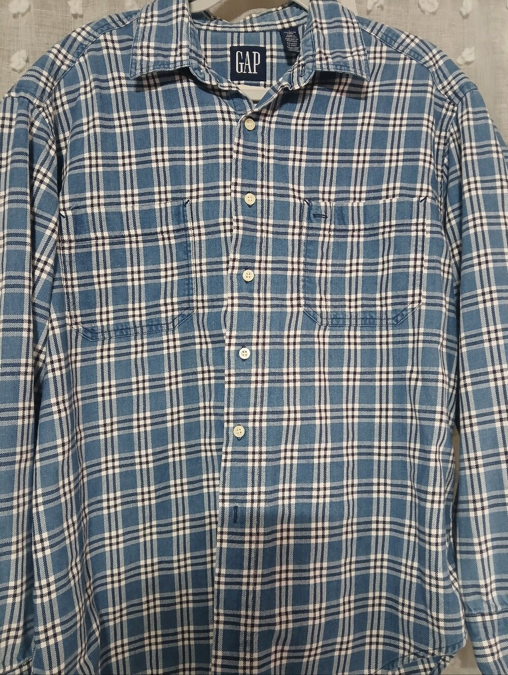 PINK FLOYD GRAPHIC UPCYCLED FLANNEL UNISEX SIZE LG PTP 23.5IN - Picture 3 of 4